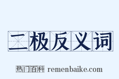 二极反义词是什么意思的图片